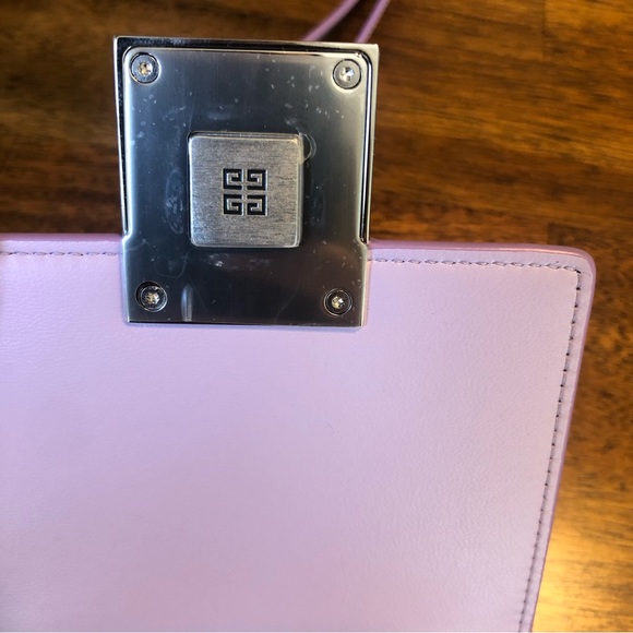 NEW $990 GIVENCHY Mini 4G Patent Leather Crossbody Bag in Lilac! - Picture 14 of 16